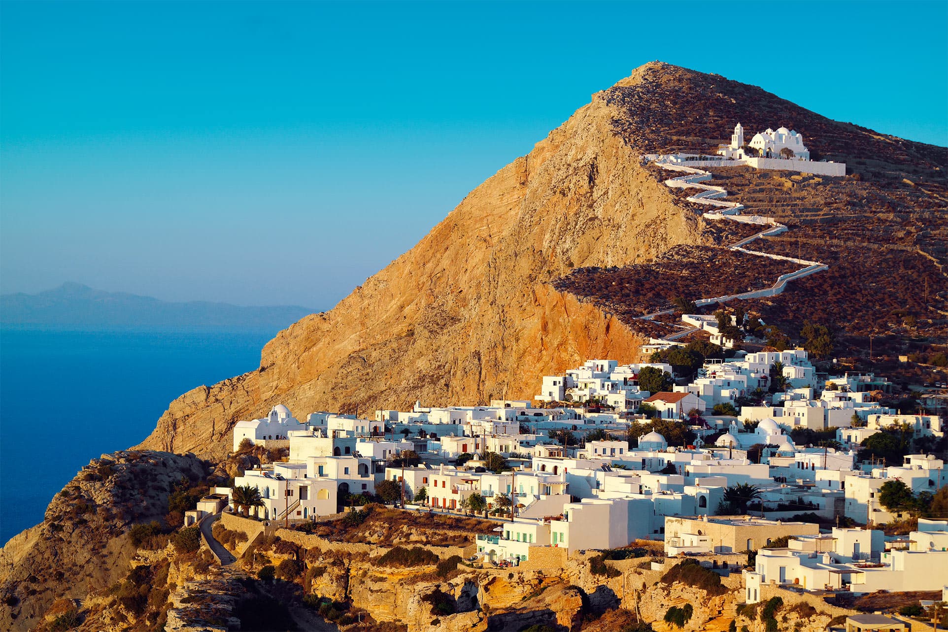 Scooter on Folegandros road